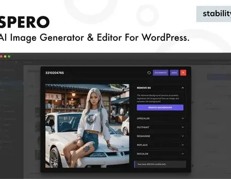 Spero – AI Image Generator & Editor For WordPress