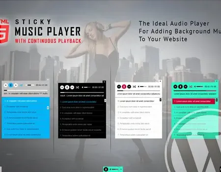 Sticky HTML5 Music Player