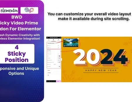 Sticky Video Prime Addon For Elementor
