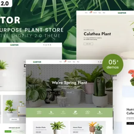Gabtor - MultiPurpose Plant Store Shopify 2.0 Theme