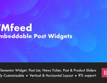 TMfeed – Embeddable Post Widgets For Elementor