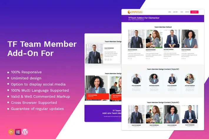 Team -Member -addon – widget -for- Elementor Team Member addon – widget for Elementor