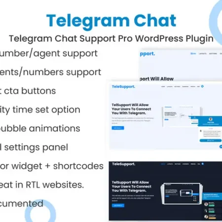 Telegram Chat Support Pro