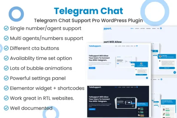 Telegram Chat Support Pro - Kho Plugin- Theme tổng hợp