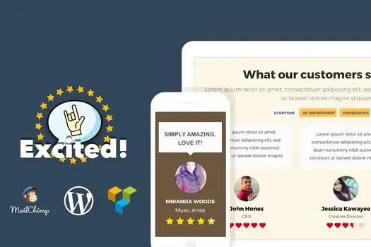 Testimonials -Showcase- for -WordPress — Excited (1) Testimonials Showcase for WordPress — Excited 1