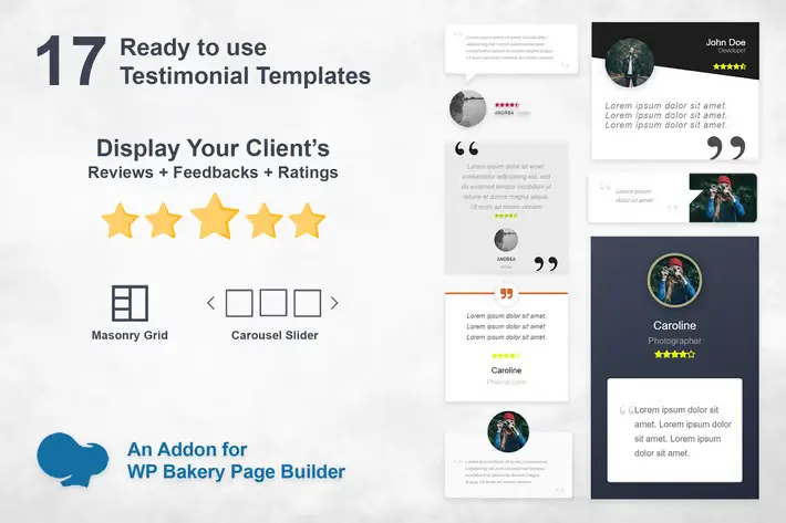 Testimonials -Slider -and -Grid – WPBakery -Addon Testimonials Slider and Grid – WPBakery Addon