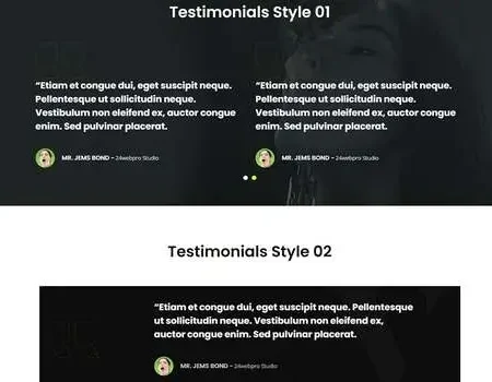 Testimonials widget For Elementor