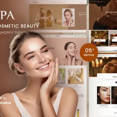 Zespa - Spa & Cosmetic Beauty Shopify 2.0 Theme