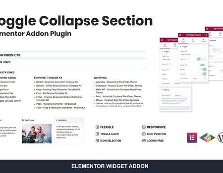 Toggle Collapse Section Elementor Addon