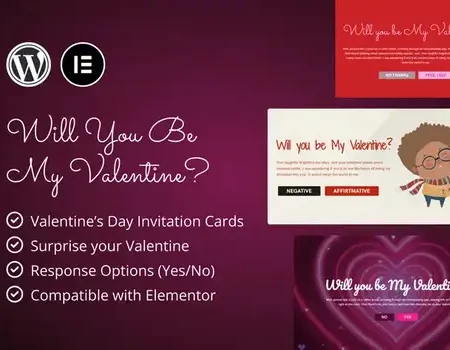 Valentine’s Day Invitations for Elementor