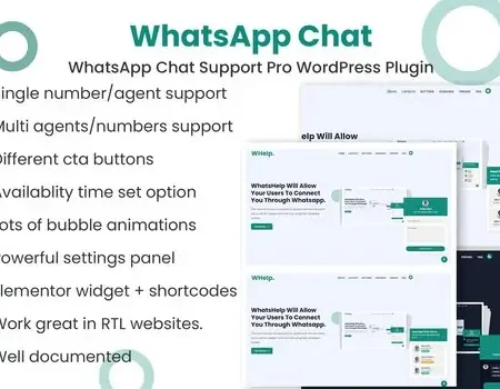 WhatsApp Chat Support Pro WordPress Plugin