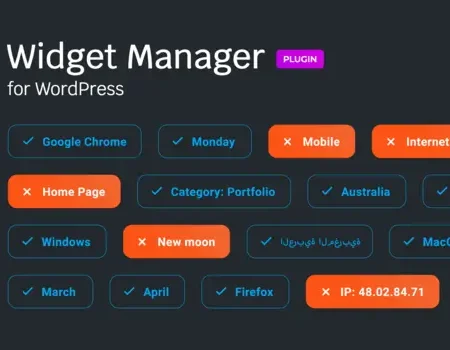 Widget manager for WordPress