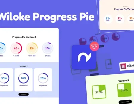 Wiloke Progress Pie for Elementor