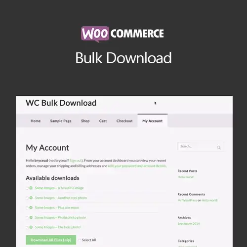 WooCommerce -Bulk -Download WooCommerce Bulk Download