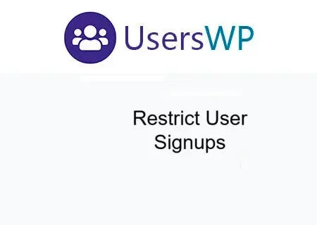 UsersWP Restrict User Signups