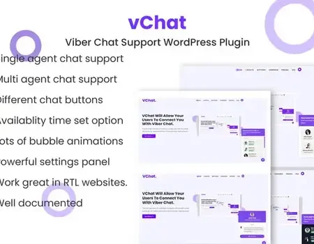 vChat – Viber Chat Support WordPress Plugin