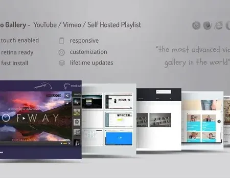 Video Gallery WordPress Plugin /w YouTube, Vimeo