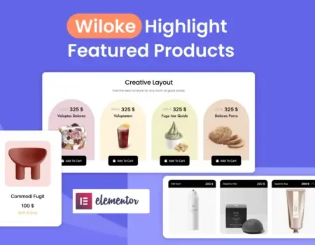 Wiloke Highlight Featured Products for Elementor