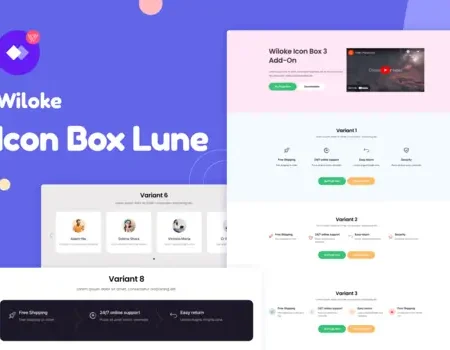 Wiloke Icon Box Lune for Elementor
