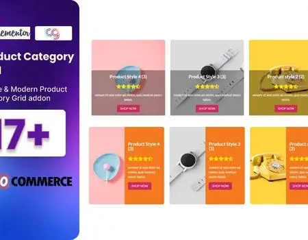 WooCommerce Product Category Grid Elementor Addon
