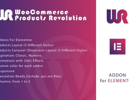 WooCommerce Products Revolution for Elementor