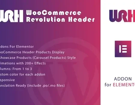 WooCommerce Revolution Header for Elementor