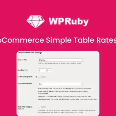 WooCommerce Simple Table Rates Pro