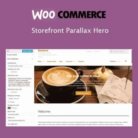 Woocommerce Storefront Parallax Hero
