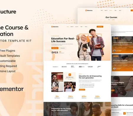 Educture – Online Course & Education Elementor Template Kit