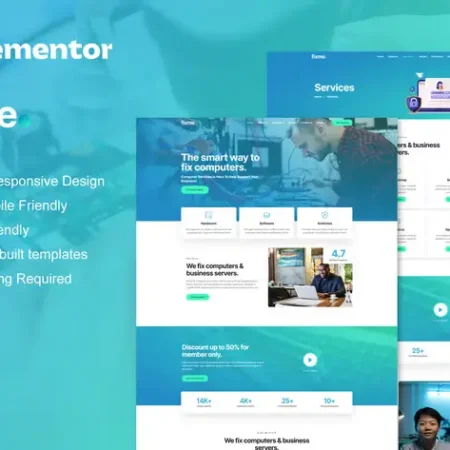 Fixme – Computer Repair Service Elementor Template Kit