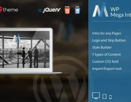 WP Mega Intro – Amazing Intro Pages for WP