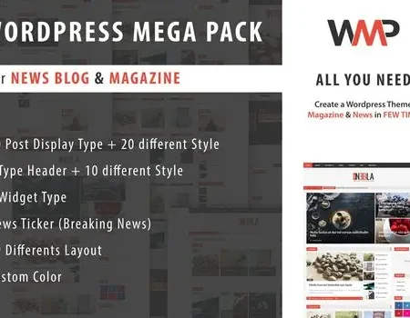 WP Mega Pack for News, Blog and Magazine