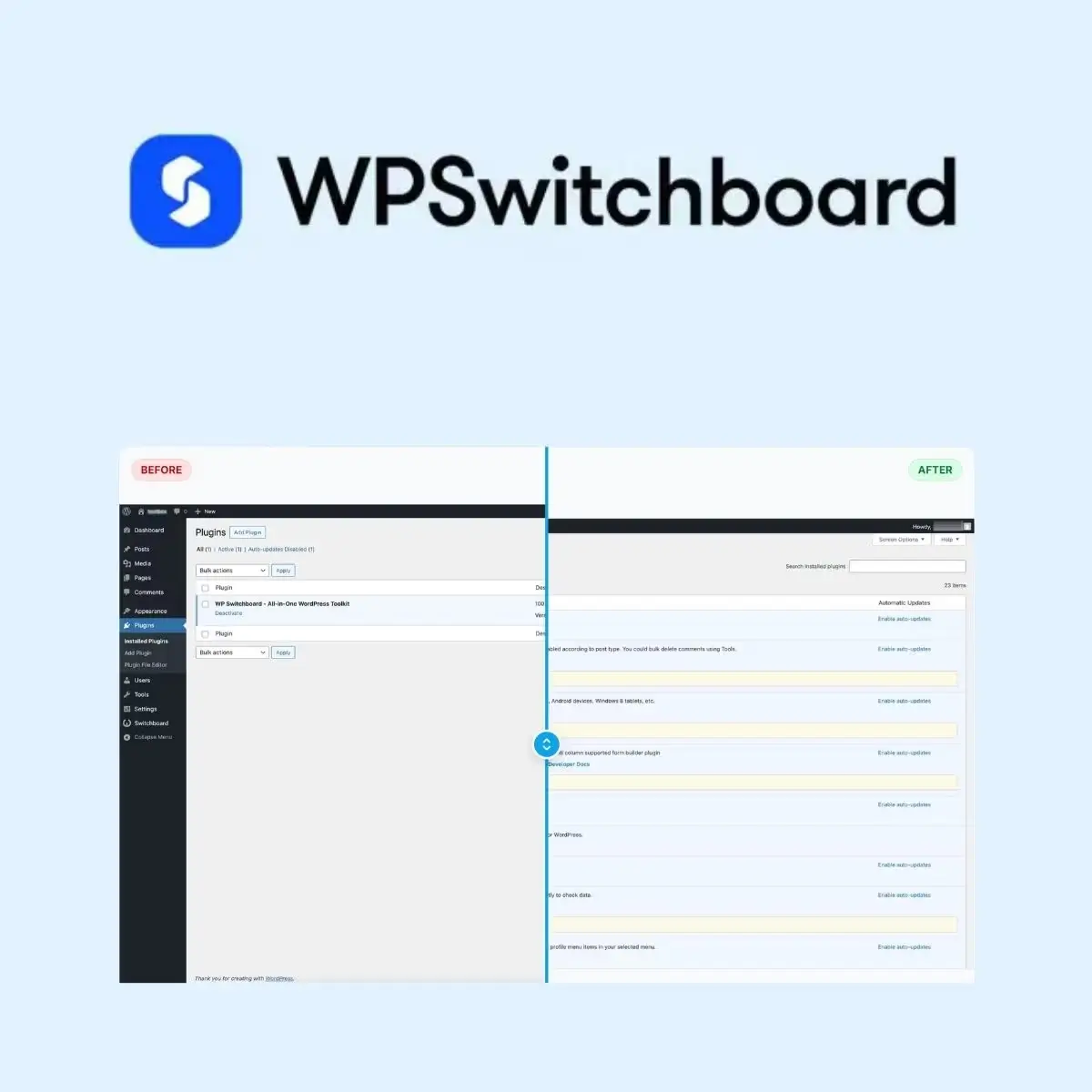 WP -Switchboard -Pro WP Switchboard Pro