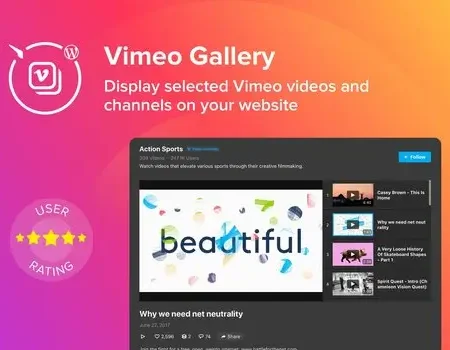 WordPress Vimeo Gallery Plugin
