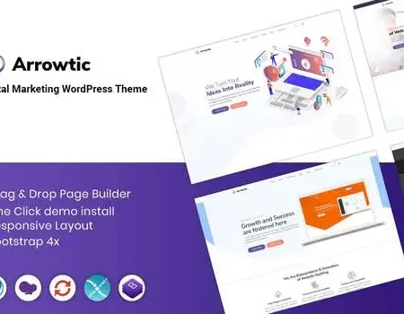 Arrowtic – Digital Marketing Agency WordPress Theme