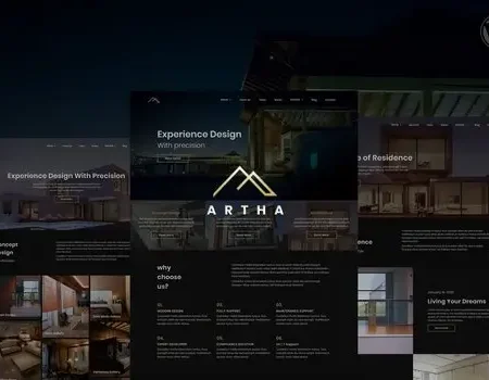 Artha Interactive Interior WordPress Theme