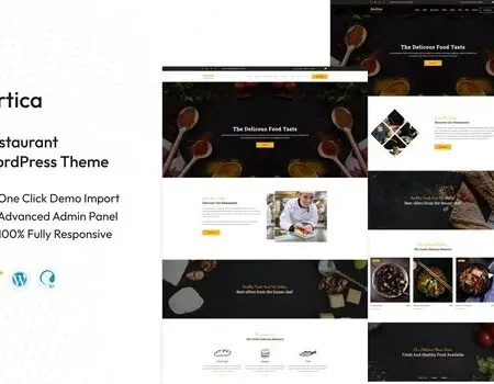Artica : Restaurant WordPress theme