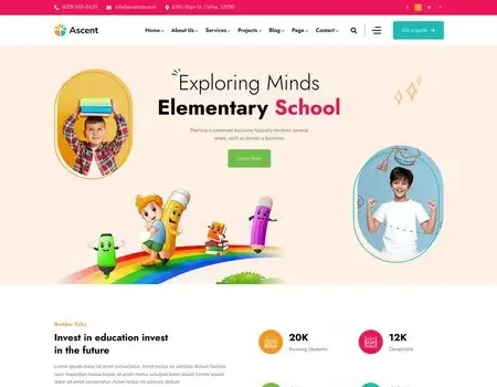 Ascen – Childcare & Kids Education WordPress Theme