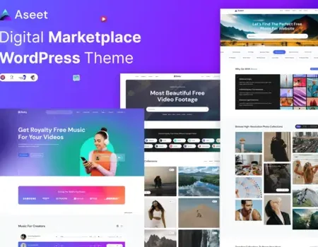 Aseet – Digital Marketplace WordPress Theme