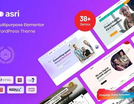 Asri – Multipurpose Elementor WordPress Theme