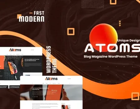 Atoms news and magazine WordPress theme