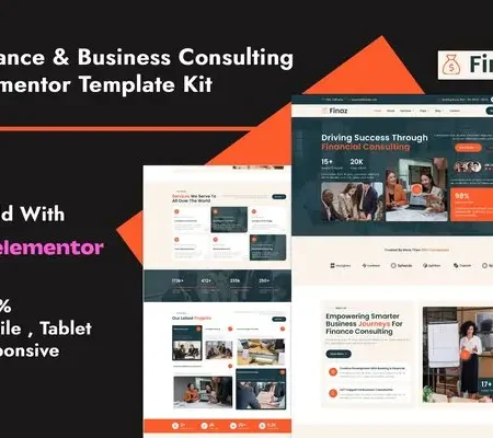Finaz – Finance & Business Consulting Elementor Template Kit