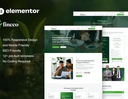 Fincco – Finance & Investment Company Elementor Pro Template Kit