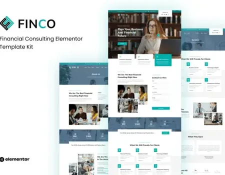 Finco – Financial Consulting Elementor Template Kit