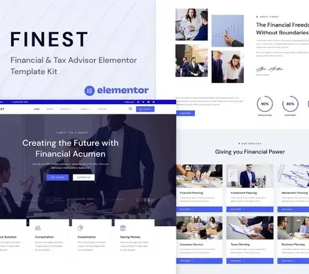 Finest – Financial & Tax Advisor Elementor Template Kit