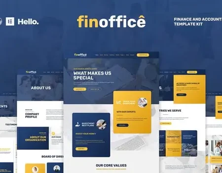 FinOffice – Finance & Accounting Elementor Template Kit