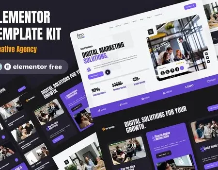Finovia – Digital Marketing Agency Elementor Kit