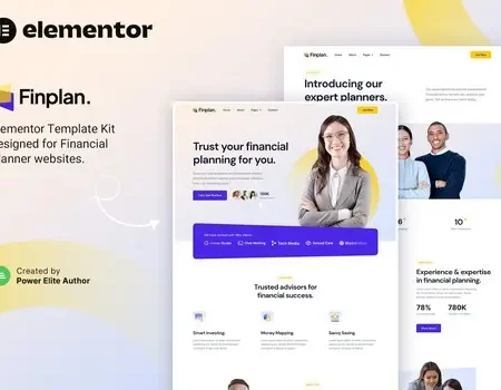 Finplan – Financial Planner & Advisor Elementor Template Kit