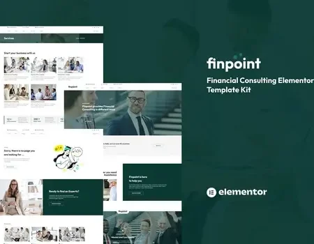 Finpoint – Financial Consulting Elementor Template Kit