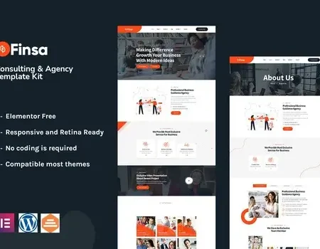 Finsa – Consulting & Agency Elementor Template Kit